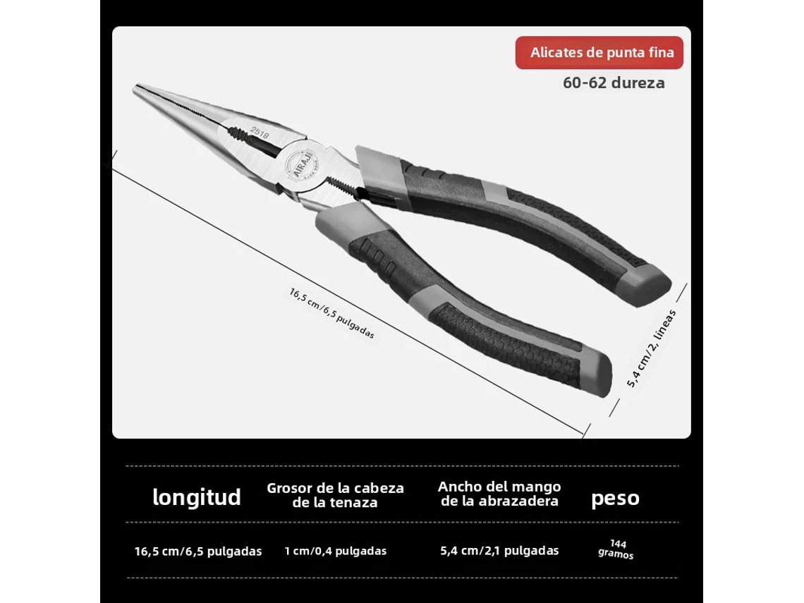 Herramienta Multiusos Con Puntas Puntiagudas, Herramientas De Electricista, Incluidos Cortadores De Alambre Y Alicates De Punta Fina.