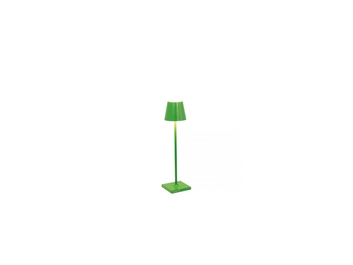 Lámpara de Mesa Poldina Pro Micro Apple Green LED recargable y regulable ZAFFERANO