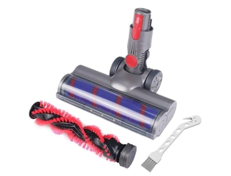 Para dyson v7 v8 v10 escova de rolo macio barra led faróis escova de chão