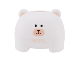 Toallero Con Diseño De Animales De Dibujos Animados, Oso Blanco, Bonito Dispensador, Pp, Decoración Del Hogar, Cocina, Sala De Estar.