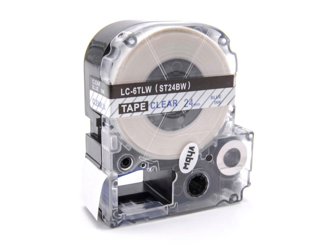 Cartucho de cinta Epson Lc-6tlw de 24 mm (azul sobre transparente)