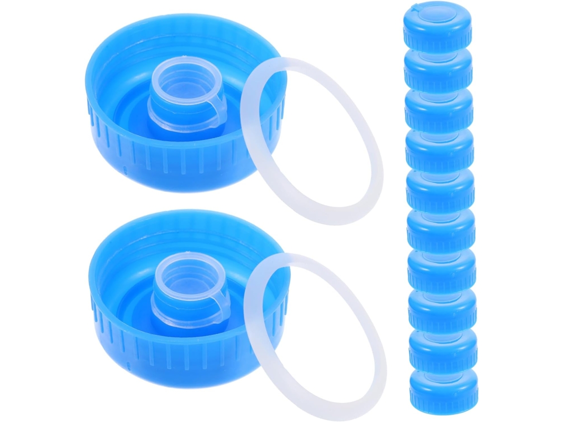 Conjunto De 12 Tampas De Rosca Para Garrafa De Água Pura, Tampas Anti-respingo, Pc Azul Conjunto De 12 Tampas De Rosca Para Garrafa De