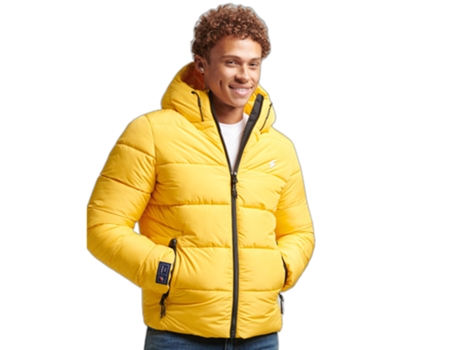 Abrigo para Hombre SUPERDRY (L - Poliéster - Multicolor)