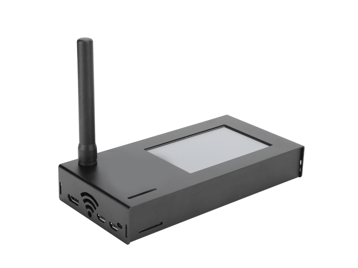 Teléfono fijo residencial con identificador de llamadas y alarma.