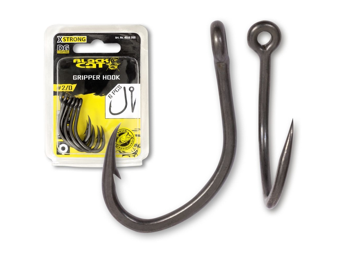 Paquete de 6 ganchos BLACK CAT Gripper Hook DG DG coating