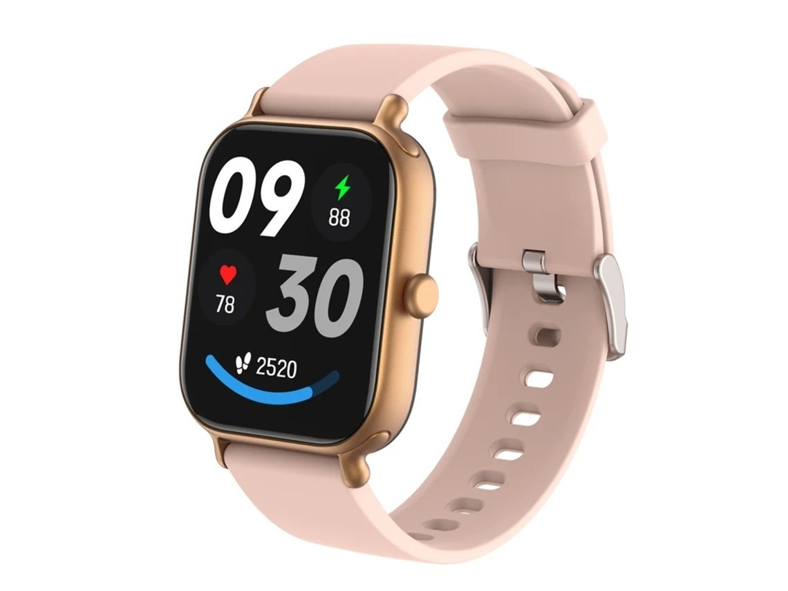 Reloj inteligente Yizhood con pantalla de 1,95 pulgadas, Bluetooth, llamadas, monitoreo de salud, seguimiento de ejercicio, IP68, resistente al agua, oro rosa