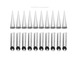 Rebe-molde De Croissant De Acero Inoxidable Cono Tubular Para Hornear Crema Y Cannoli Herramienta Repetible 12,5x2,5cm Plata