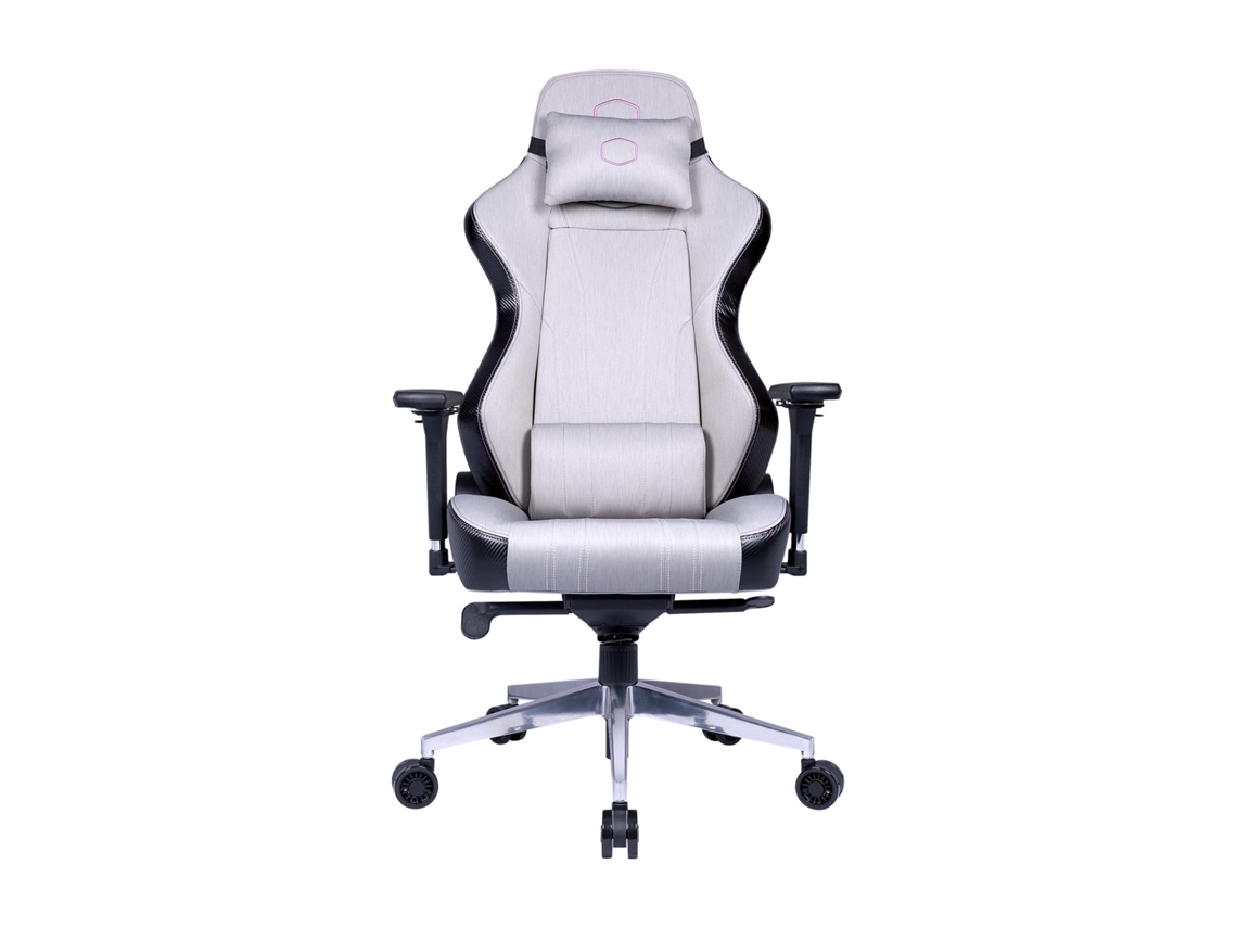 Silla gaming universal Caliber X1c con asiento acolchado, color negro y gris, Cooler Master