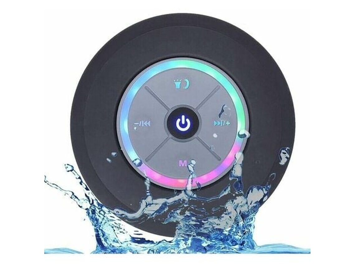 Ipx4 Waterproof Bathroom Bluetooth Speaker Black 