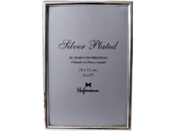 MOLDURA METAL HOFMANN 10X15 FINA PRATA