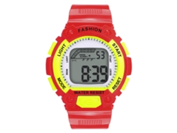Reloj Digital Electrónico Para Niños Pulsera De Pvc Color Rojo