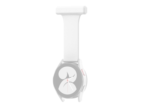 Correa de Silicona estilo pasador 22mm para Samsung Galaxy Watch4 40mm/44mm/Watch4 Classic 42mm/46mm - blanco