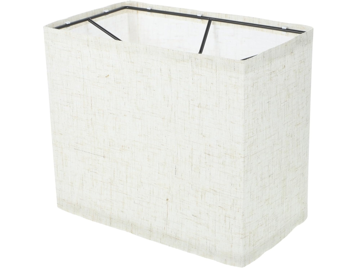 Pantalla Rectangular Extraíble De Lino Fino Para Lámpara De Mesa Y Lámpara De Pared/pie Para Sala De Estar Y Oficina.