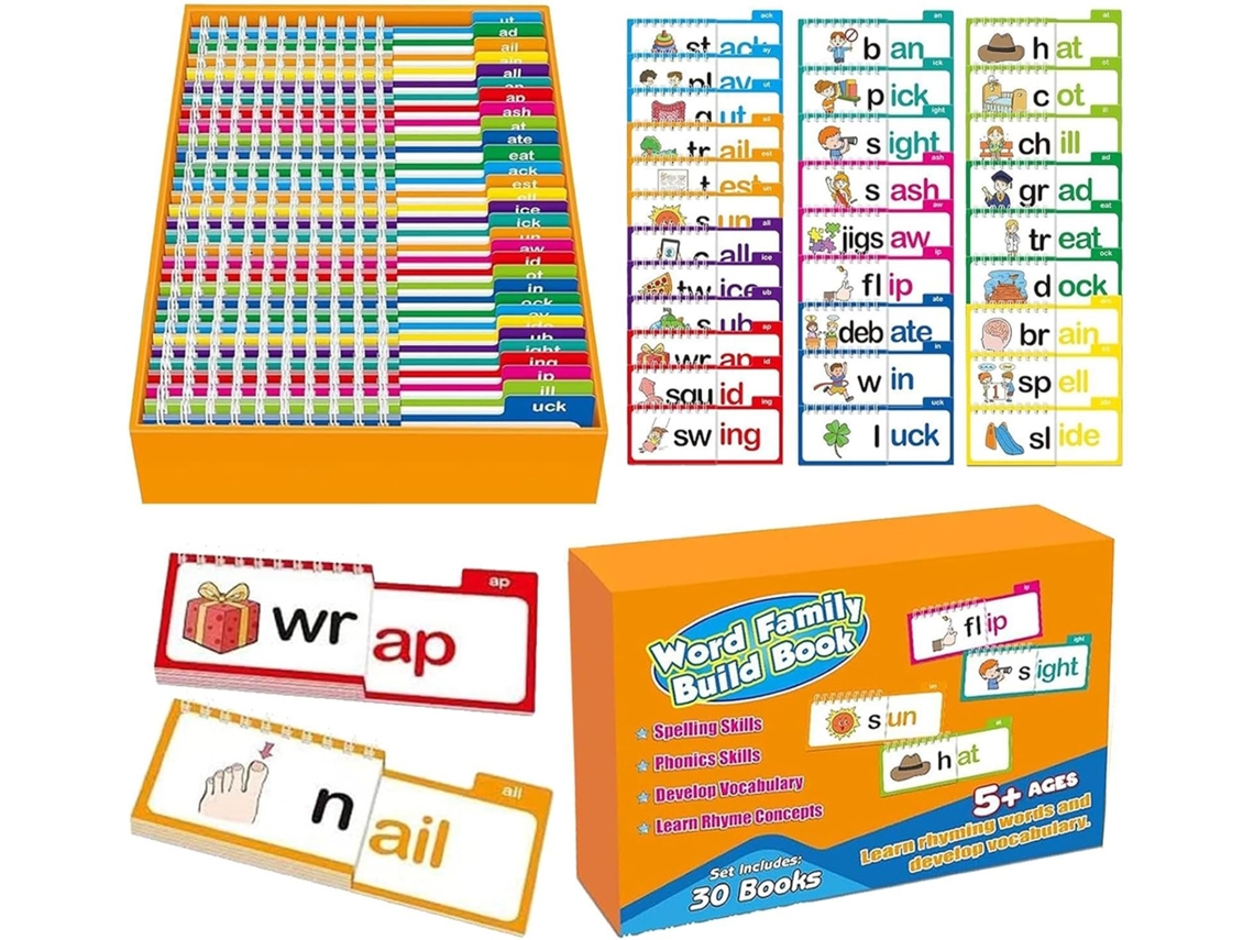 Flash Education para niños de 4 a 8 años: tarjetas de reconocimiento visual, fonético y de vocabulario.