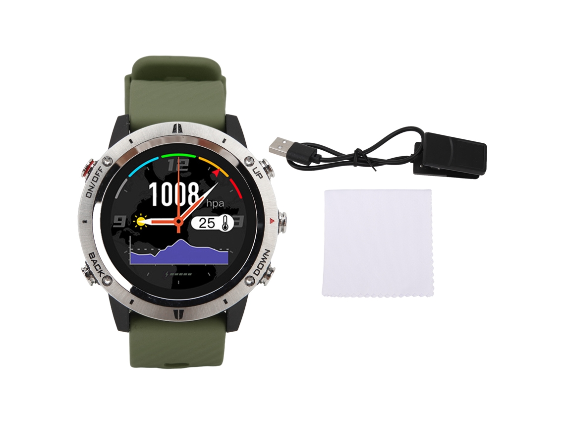 Reloj deportivo inteligente de 1,28'' IP68 Modos USB Verde OD