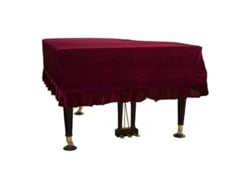 Rebe-funda Protectora De Polvo Para Piano De Cola Rnz De Material Suave Y Duradero Lavable A Mano O Máquina 230240 Rojo
