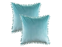 2 Fundas De Almohada De Terciopelo Suave Y Granulado, 45,7 X 45,7 Cm