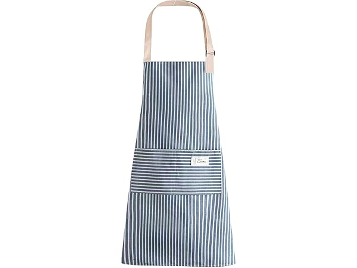 Delantal de ama de llaves con tirantes ajustables y bolsillos, resistente al agua, ideal para tareas domésticas, jardinería y otras actividades. STELASPLEN