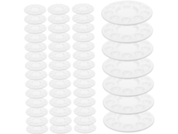 50 Compartimentos Redondos De Plástico Para Paleta De Pintura, Bandeja Mezcladora Ligera Para Acuarela.