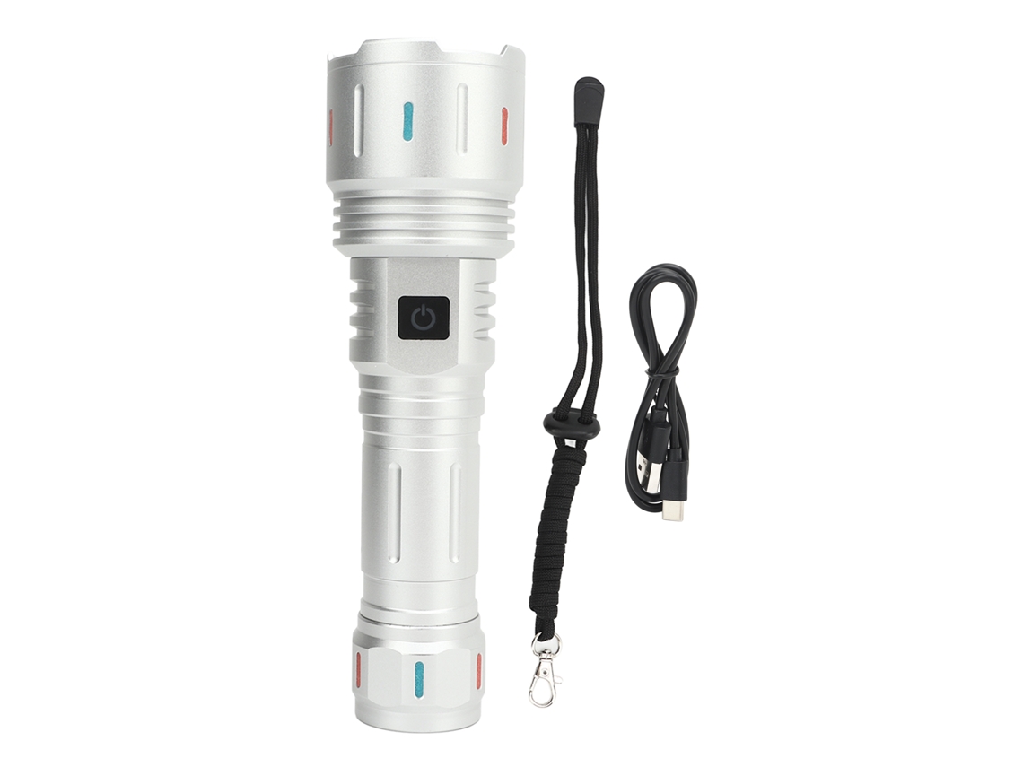 2026-linterna Led 10000 Flujo Luminoso 5 Modos Carga Usb Type C Impermeable Para Camping Senderismo Viajes Emergencias