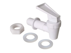 Grifo De Plástico Blanco Para Recipientes, 4 Unidades, Dimensiones 100x61 Mm