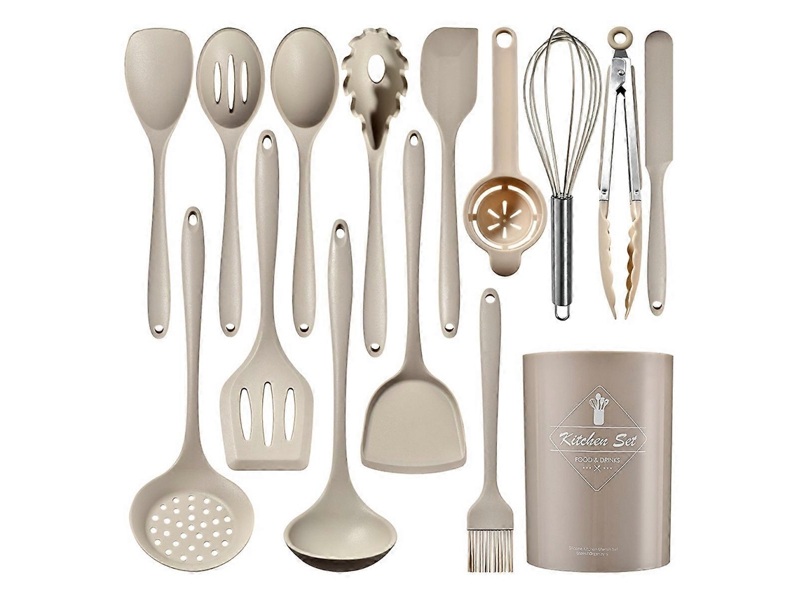 Juego de utensilios de cocina de silicona, apto para lavavajillas. Nostalgia88