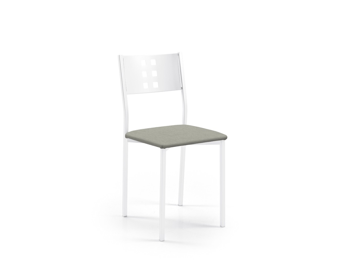 Cadeira de Cozinha Brancazamora 38x86x47cm Michigan Silver FANMUEBLES