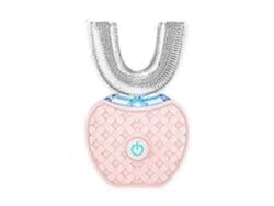 Escova de dentes elétrica ultrassônica, escova de dentes automática em formato de U para limpeza completa de 360° e clareamento dental.