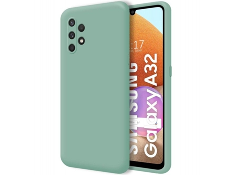 Carcasa Samsung Galaxy A32 4G TUMUNDOSMARTPHONE Silicona Líquida Verde