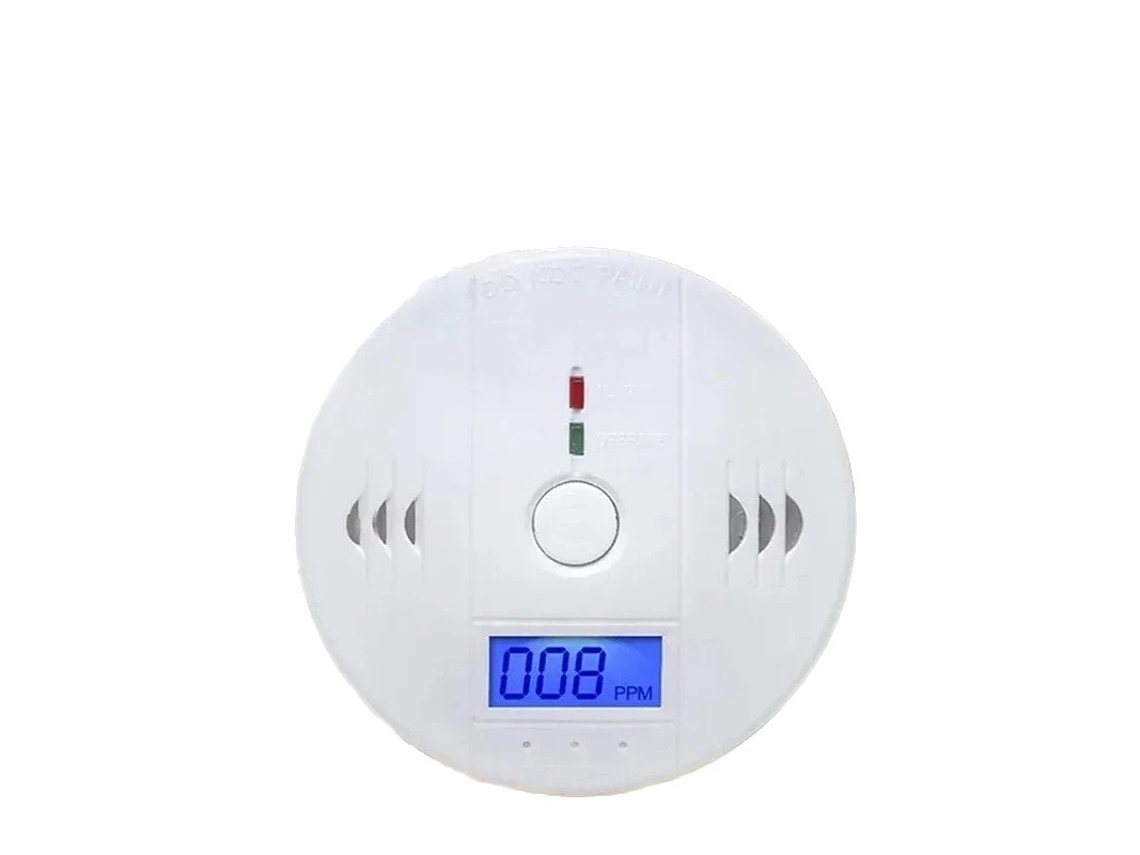 Detector Monóxido Carbono Co Lcd Alarma Voz Hogar