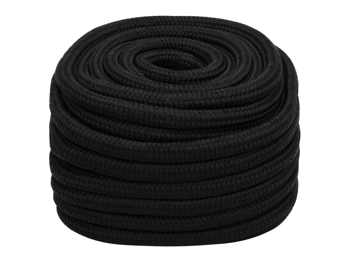 Cuerda de trabajo de poliéster negro de 20 mm y 100 m HARLANV1