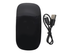 Ratón Inalámbrico Bluetooth Ergonómico Usb-c Recargable, Delgado Y Silencioso Para Pc/portátil (negro)