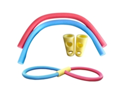 Vlrla-2 Unidades De Fideos De Piscina Con 2 Conectores 150 Cm Espuma Hueca Para Natación