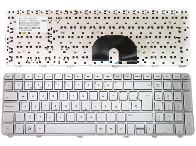 Teclado para Portátil HP Pavilion Dv6-6000 Dv6-6100 Dv6-6200 Series Plateado