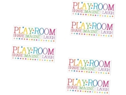 3 Láminas*3 Juegos De Pegatinas De Pared Con Frases Famosas Para La Decoración De La Habitación Infantil.