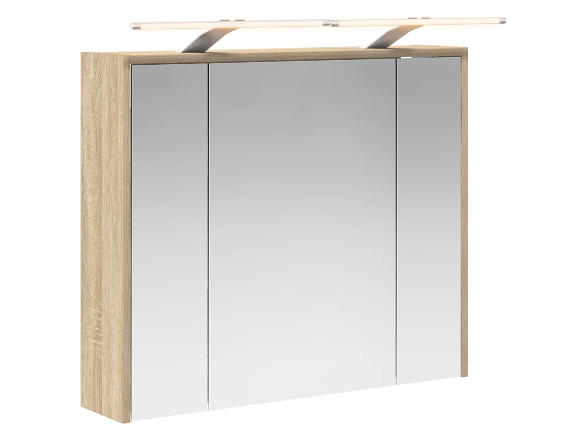 Maison Exclusive - Armario Con Espejo De Baño Roble Sonoma 73,5 X 16 X 62,5 Cm