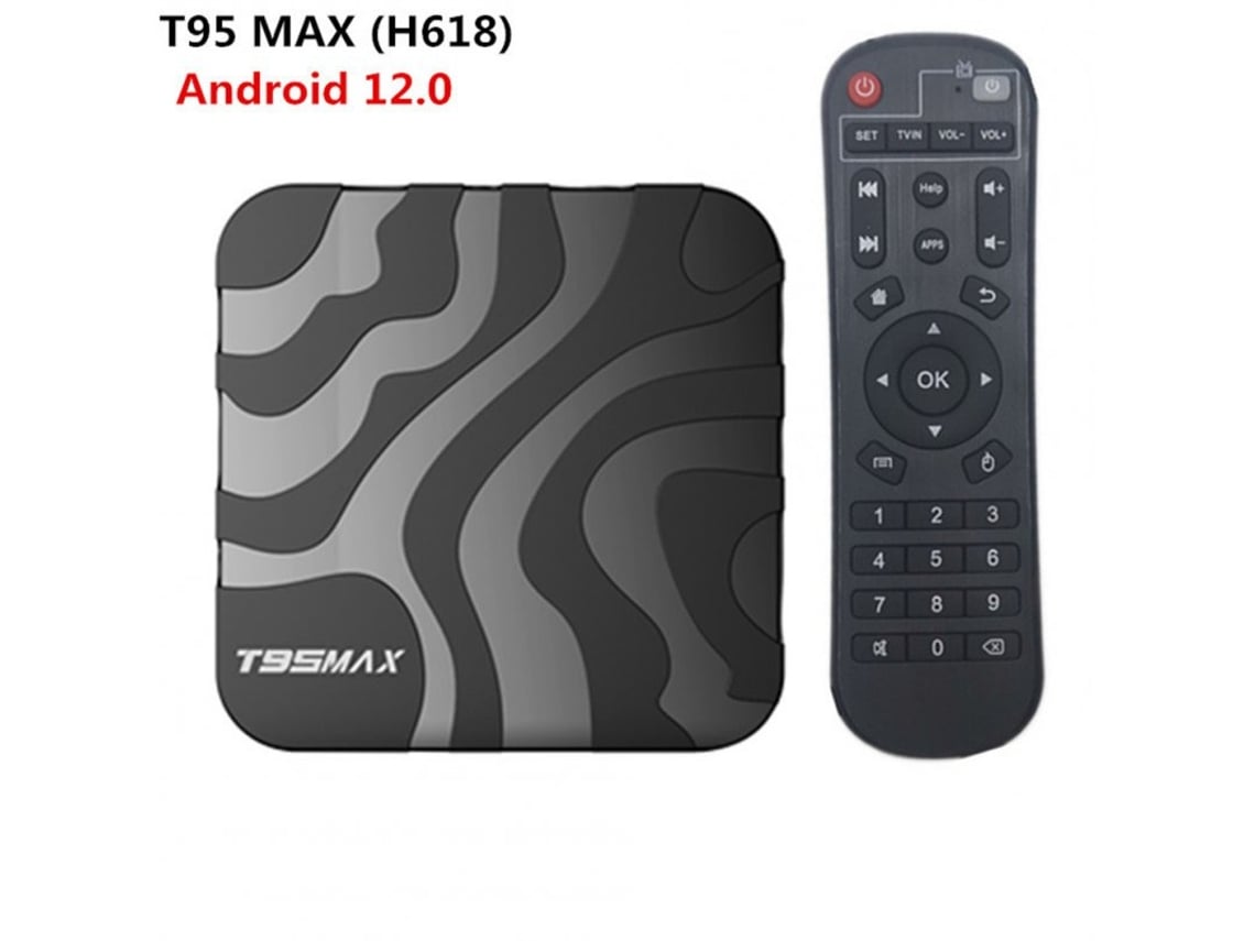 Box Smart Tv T95max Android 12 H618 2.4g 5g Wifi Bluetooth-compatible Red Set negro EE UU Enchufe 2 + 16G