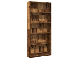 Estantería derivada de madera vieja MAISON EXCLUSIVE 80x24x176 cm