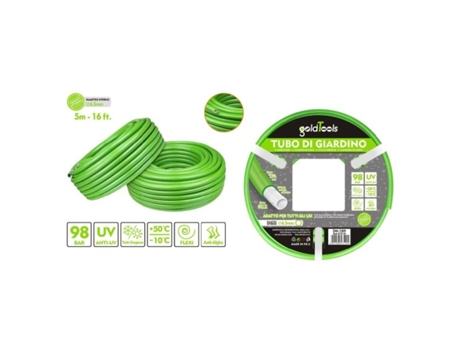 Manguera de Jardín Pvc Verde Bomba de Agua 5 Metros 16Ft Ø6.5Mm 57510 KAELA