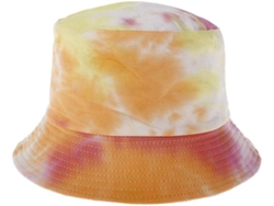 Sombrero tipo pescador con estampado tie-dye, plegable, con protección solar, para uso en exteriores. Sin marca.
