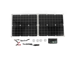 Panel Solar Portátil Plegable De 50 W Y 2 A, Policristalino Y De Alta Eficiencia, Ideal Para Acampar Y Viajar.