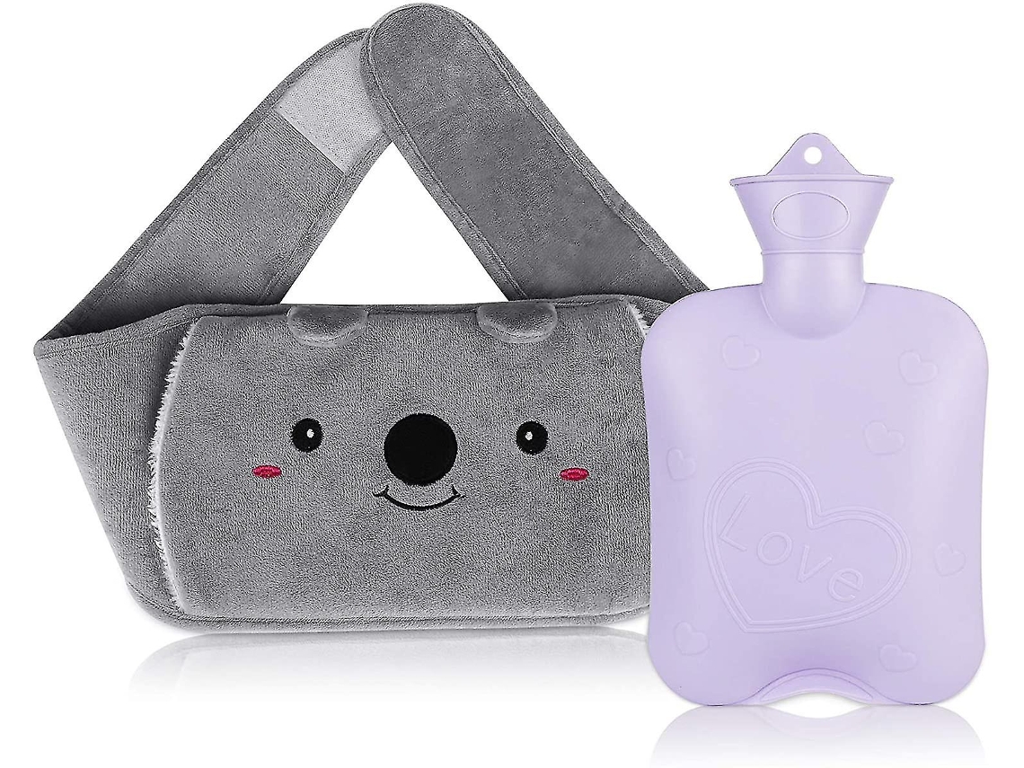 Botella De Agua Caliente Con Funda, Alivio Rápido Del Dolor Para Cuello Y Espalda