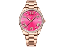 Relógio MDUG Feminino Elegante, Design Quadrado, Pulseira de Aço, Simples e Casual (pulseira Dourada, Caixa Dourada, Mostrador Dourado)