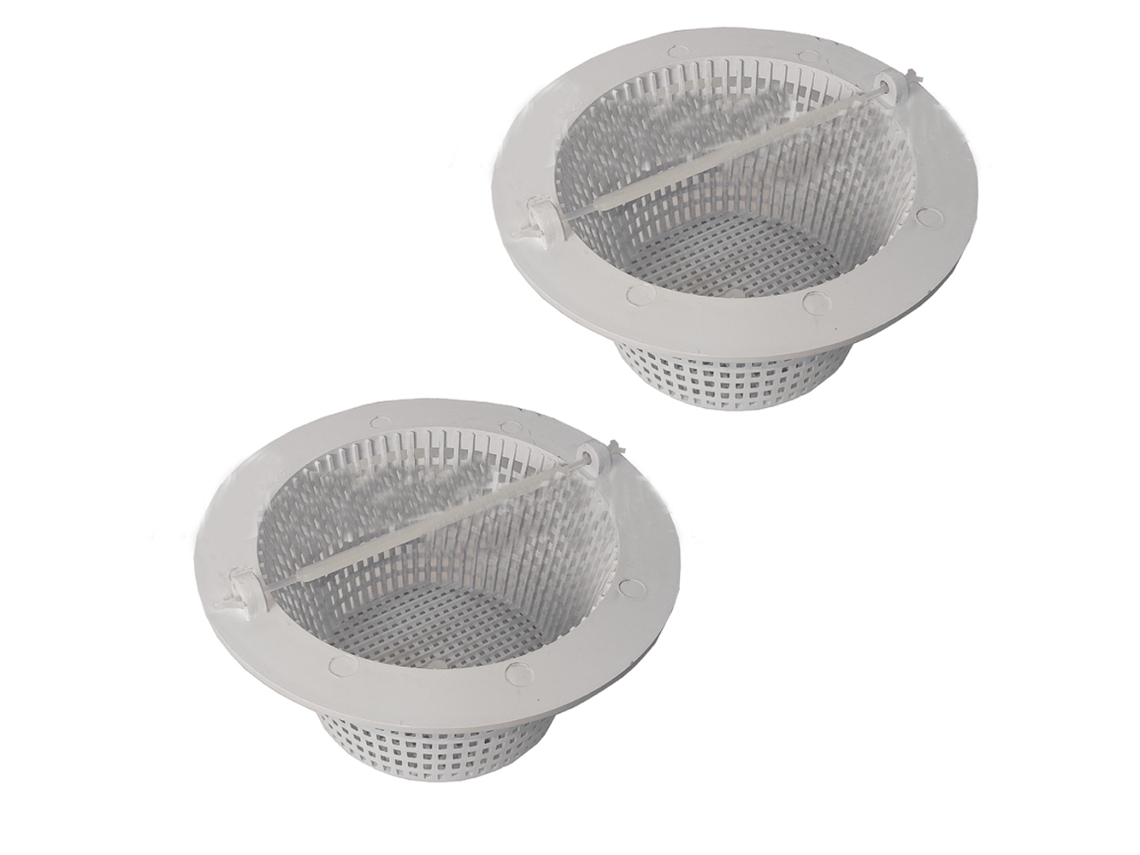 Cesta de filtro especial para distribuidor de escoria de piscina con asas colgantes