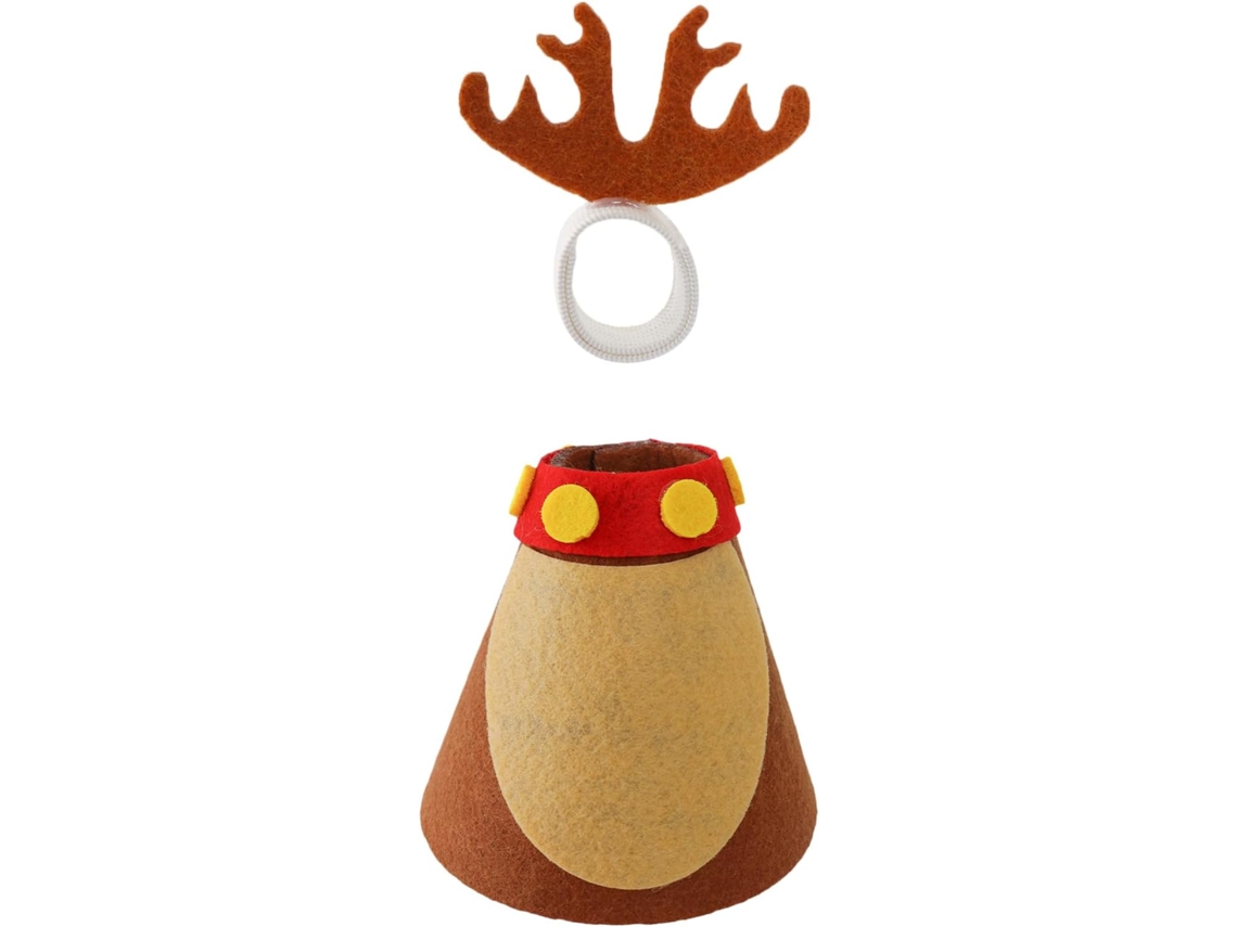 Disfraz de cerdo en miniatura | Disfraz navideño en miniatura para mesa | Traje ligero Vel Gokoco (18 cm)