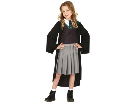 Disfraz de Niña GUIRCA estudiante de magia verde (Tam: 5-6 años)