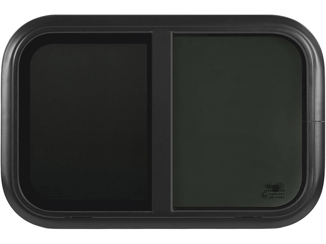 Ventana Extraíble Para Autocaravana Con Mosquitera Móvil, Aleación De Aluminio, Goma, Cristal Templado.