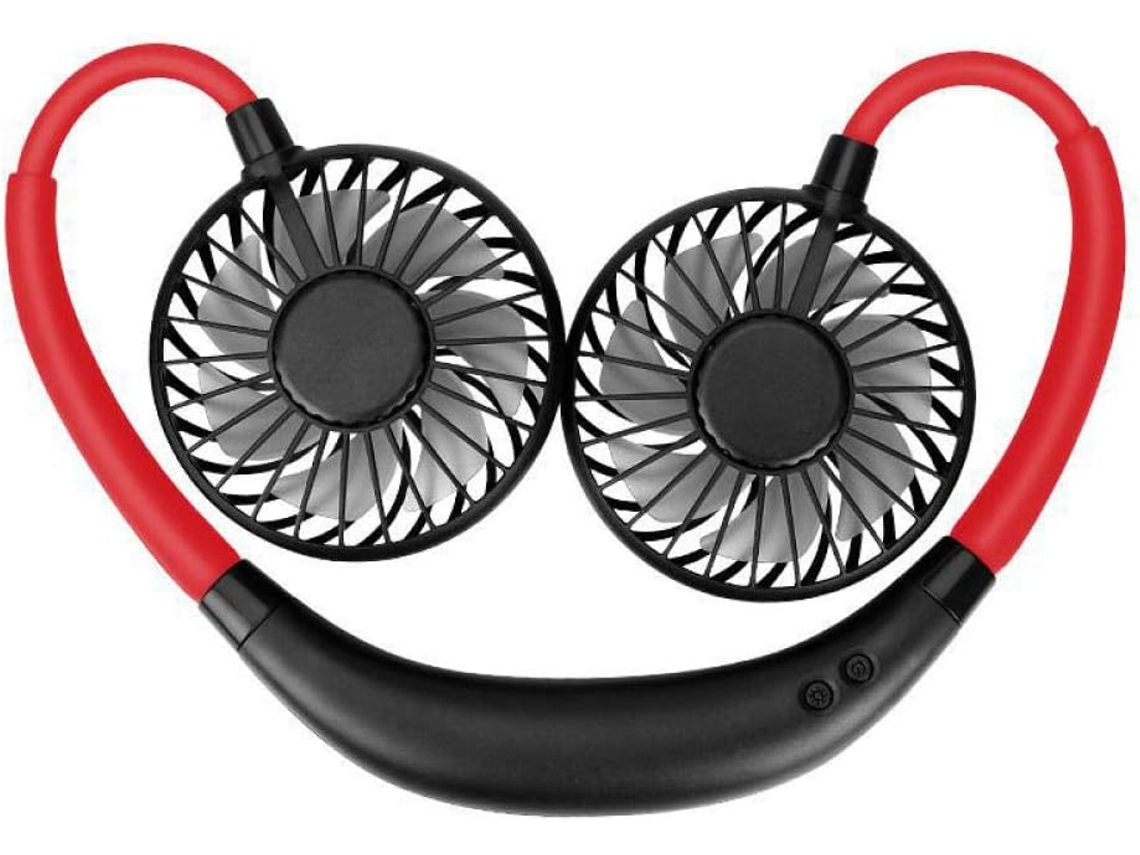 Mini Ventilador Portátil Colgante Para El Cuello Con Carga Usb Ideal Viajes Al Aire Libre