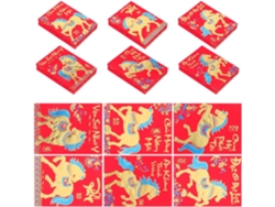 360 sobres rojos tradicionales chinos para el Año Nuevo Lunar 2026, Año del Caballo (SFUSHOS)