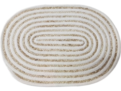 Signes Grimalt  - Salvamantel Blanco de Fibra Vegetal-Cuerda | Salvamanteles Mantel Individual Salvamanteles Individuales 1x31x46cm